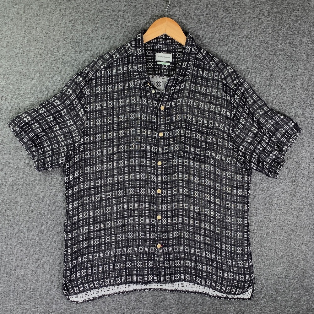 Oliver Spencer Linen Shirt Men 2XL Ecological Utilitarian Modern Preppy Fashion
